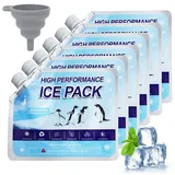 TaimeiMao 6 pcs Ice Pack Premium Kühlakkus, Kühlbox, Kühlrucksack, Wiederverwendbar, Hochleistungsfähig Kühlelemente, kühlpack, für Reisen und Camping, um Lebensmittel, Getränke kalt zu halten