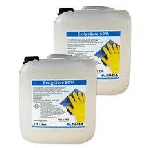 Faba Chemie Essigsäure 60% Reiniger Entkalker 10 l