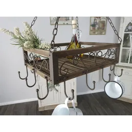 Ambiente Haus Topfhänger aus Holz 16 x 50 x 40 cm 1-tlg. beige