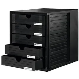 HAN Schubladenbox 27,5 x 33 x 32 cm 5-tlg. schwarz