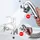stoat STOAT®Waschbecken-Duschkopf, Handbrause-Set mit Schlauch und Duschkopfhalter und Wasserhahnspender, Handbrause für Waschbecken,waschbeckenbraus... - Silber/Weiß