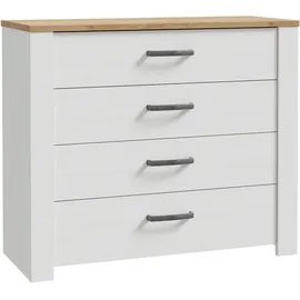 Forte Kommode Bohol 101,4 x 87 x 42 cm Schwarz