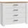 Forte Kommode Bohol 101,4 x 87 x 42 cm Schwarz