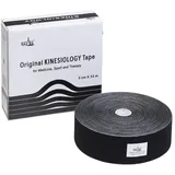 Nasara Kinesiologie Tape 5 cm x 32 m Schwarz