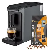 Tchibo Esperto mini Kaffeevollautomat Grau inkl. Kaffeeprobierset