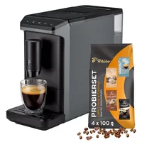 Tchibo Esperto mini Kaffeevollautomat Grau inkl. Kaffeeprobierset