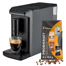 Tchibo Esperto mini Kaffeevollautomat Grau inkl. Kaffeeprobierset