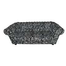 Casa Padrino Designer Chesterfield Sofa Zebra - Designer Wohnzimmer Möbel
