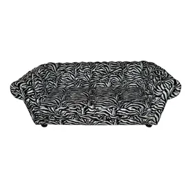 Casa Padrino Designer Chesterfield Sofa Zebra - Designer Wohnzimmer Möbel