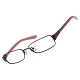 Fossil Brillengestell aus Metall/Leder in Bronze/Rosa | Gr.: onesize