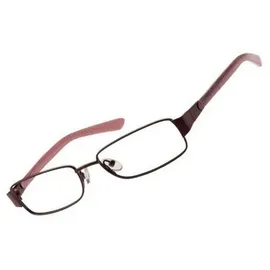 Fossil Brillengestell aus Metall/Leder in Bronze/Rosa | Gr.: onesize
