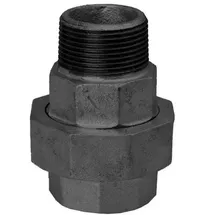 Schmidt, Hermann Hermann Schmidt Temperguss Verschraubung DN 20, 3/4" schwarz, konisch dichtend, Innengewinde/Aussengewinde