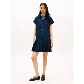 Tommy Hilfiger Shirtkleid Blau/Schwarz 34