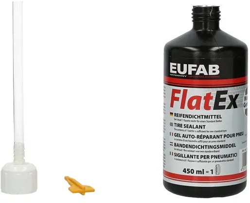 EUFAB Nachfüllflasche für Reifenreparaturset (450 ml) Reifen-Dichtungs-Set  21069