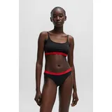 Hugo Damen Twin Stripe Bralette, Black5, S EU - S