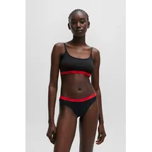 Hugo Damen Twin Stripe Bralette, Black5, S EU - S