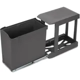 Emuca Recyclingbehälter 30 l Anthrazitgrau