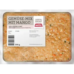 Seitz Gemüse-Mix Mango Spezialfutter / Frostfutter für Hunde 1 x 500 Gramm