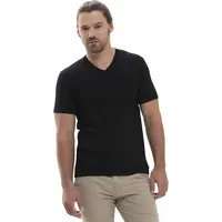 MEY V-Shirt »SERIE HYBRID T-Shirt Geruchshemmend, Atmungsaktiv, Anti-Schweißfleck, schwarz