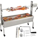 VEVOR Lammgrill Spanferkelgrill Grillwagen Edelstahl 40W 60kg Rotisserie Bräter