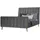 Homestyle4u Polsterbett 140 x 200 cm Grau