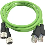 Trend Networks Adapterkabel 1m PROFINET AdapterRJ45-M12-D