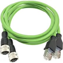 Trend Networks Adapterkabel 1m PROFINET AdapterRJ45-M12-D