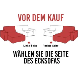 MKS Meble Ecksofa Wohnlandschaft L-Form mit Schlaffunktion und Bettkasten, Schlafsofa mit Bettkasten, Sofa mit Einstellbare Kopfstützen, Peter L... - Beige
