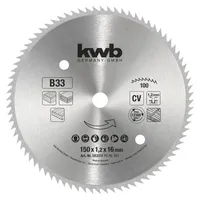 KWB Kreissägeblatt 150x1.2x16mm 100Z, 1er-Pack 583311