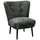 58 aufm Kessel Cocktailsessel Kayleigh Samtvelours 58 x 71 x 70 cm Grau mit Relax-Funktion