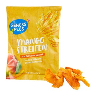 Genuss plus MANGO-STREIFEN Trockenfrüchte 100,0 g