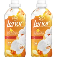 2 x Lenor Weichspüler Orchidee & Vanille 800ml  32 WL Waschmaschine Dufttherapie