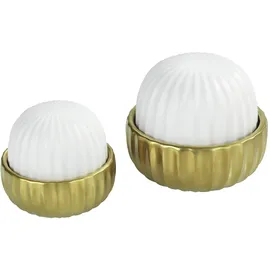 Wenko Mod. Nova Luftbefeuchter 2-teilig Weiß/Gold