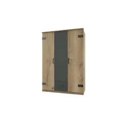 Kleiderschrank  Glasgow ¦ holzfarben ¦ Maße (cm): B: 135 H: 198 T: 58