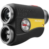 MilESEEY Golf-Entfernungsmesser mit roter und schwarzer Doppeloptik, Laser-Entfernungsmesser mit Slope-Schalter, 1.000 Yards Reichweite, Flaggenverriegelung mit Impulsvibration, 7,5° breites Sichtfeld