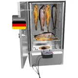 NOWOSmoker Edelstahl Räucherofen -Doppelwandig Isoliert- Spitzenqualität Made in Germany - Elektrischer Räucherschrank - 80cm Smoker Warm- & Kalträuchern - Optional Holz/Gas - Viel Zubehör