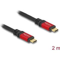 DeLock USB 2.0 Kabel USB Type-C Stecker zu Stecker PD 3.1 240 W 2 m Rot 80051