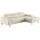 Cotta Ecksofa COTTA "Komaris L-Form, B: 244 cm", ivory, B:244cm H:72cm T:166cm, 88% POLYESTER (PES) 12% POLYAMID (PA), Sofas, Ecksofa, mit Kopfteilverstellung, optional Bettfunktion, Bettkasten & Licht