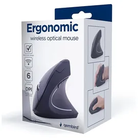Gembird MUSW-ERGO-01 Wireless Mouse schwarz