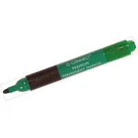 Q-Connect Permanentmarker Rundspitze 3mm grün