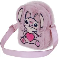 Disney Lilo und Stitch Angel Heart-Action Plush Umhängetasche, Rosa