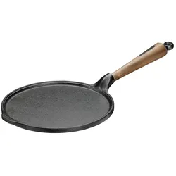Skeppshult Pfannkuchenpfanne Gusseisen 23 cm mit Walnussholzgriff