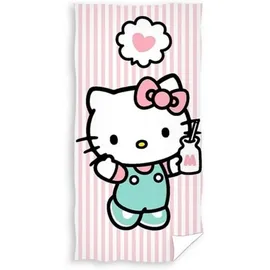 Carbotex Hello Kitty Badetuch 70 x 140 cm pink