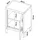 [en.casa] Nachtschrank Inari 57 x 40 x 30 cm Lila