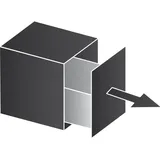 Vauth-Sagel VS ENVI Free Abfalltrennsystem KB 600 / Höhe 326 mm Kunststoff Lava