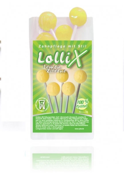 Xylit Lutscher - Lollix® Limette/Zitrone (6Stck.)