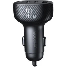 Joyroom KFZ-Adapter 30W 2x USB-C USB-A Schwarz