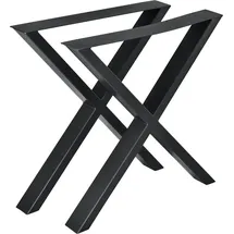 [en.casa] Tischgestell Greith 2er-Set 69 x 72 cm