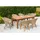 Merxx Arrone Set 7-tlg. Tisch 185 x 90 x 75 cm schilf 