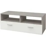 ML-Design TV Schrank Fernsehtisch Lowboard TV Möbel Fernsehstand Fernsehschrank Weiß/Grau